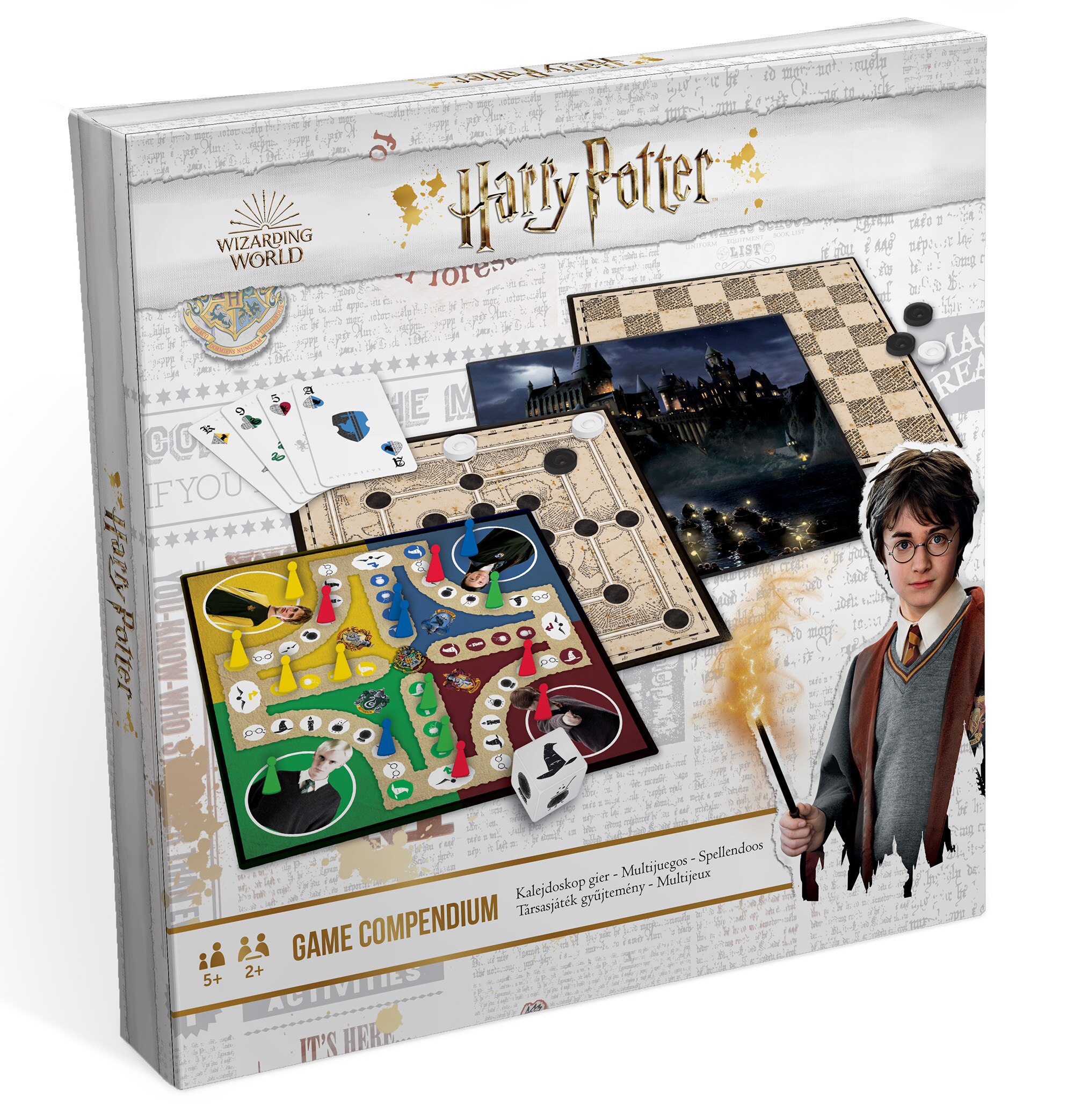 HARRY-POTTER-multijeux-3-planches-de-Parchis-Parchis-dames-jeu-de-cartes-jeu-de-table-familial