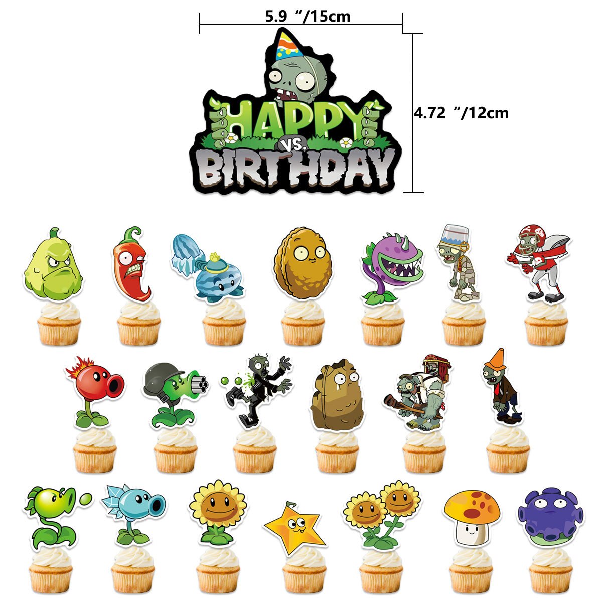 Ballons-en-Latex-plantes-VS-Zombies-fournitures-de-d-coration-pour-f-te-d-anniversaire-ensemble