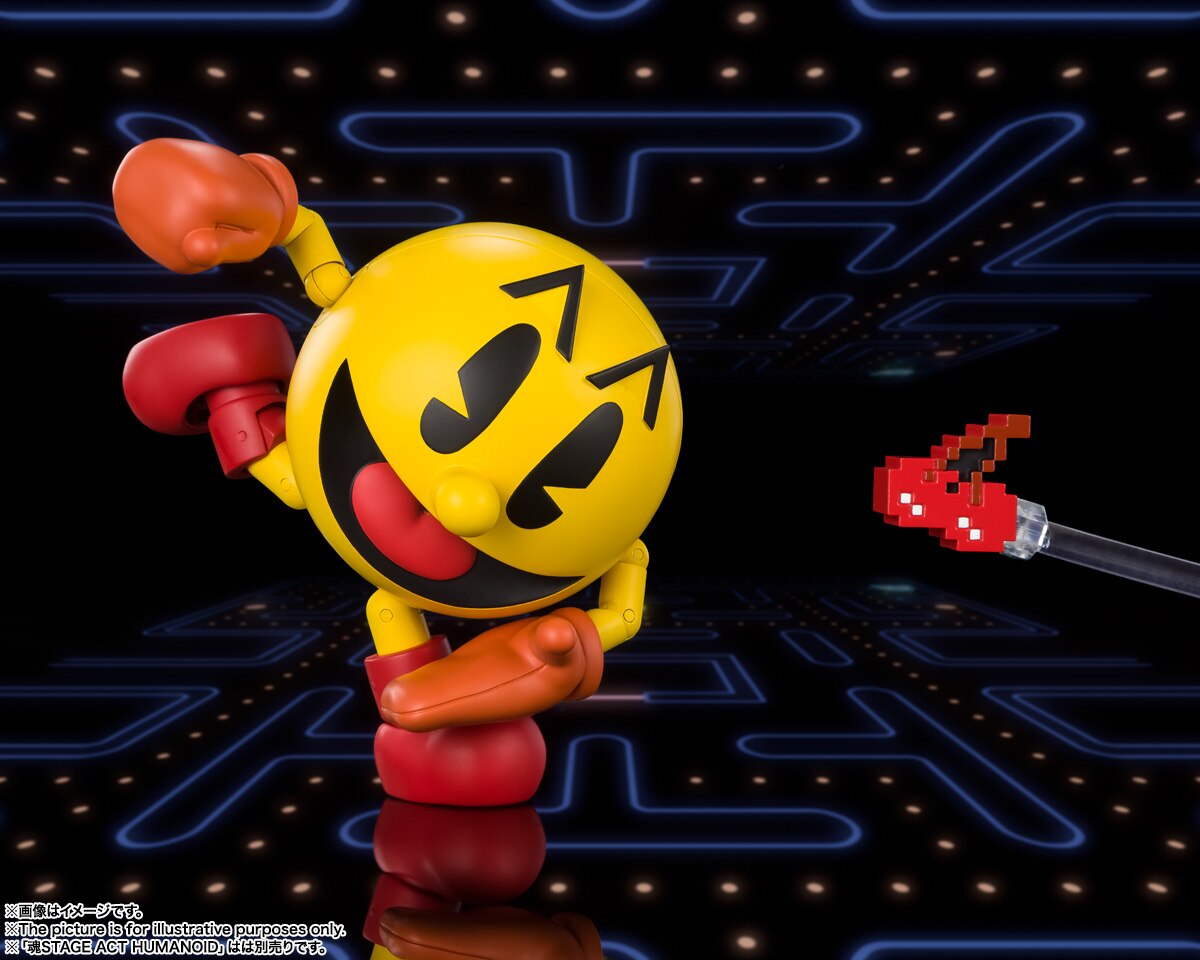 Bandai-figurines-SHF-Pac-Man-dition-40e-anniversaire-fant-me-rouge-visage-fant-me-mod-le