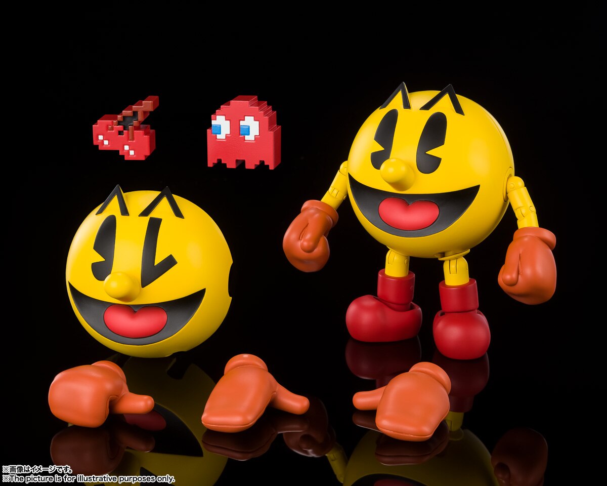 Bandai-figurines-SHF-Pac-Man-dition-40e-anniversaire-fant-me-rouge-visage-fant-me-mod-le