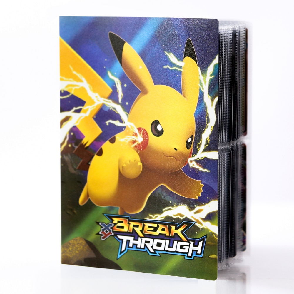 Grand Album Classeur pour cartes Pokémon Pikachu à collectionner JCC Porte  Cartes Pokémon Vert