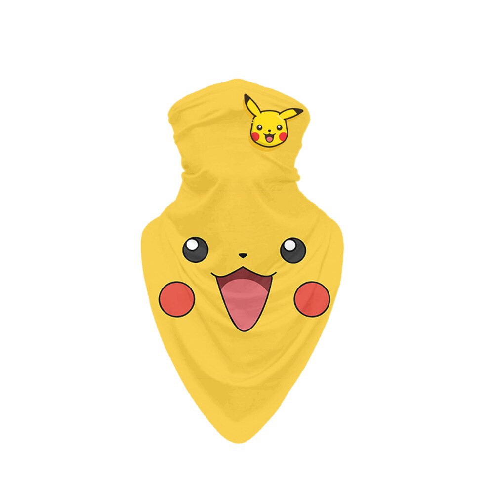 charpe-pikachu-chapeau-multifonctionnel-demi-visage-moto-coupe-vent-cagoule-magique-col-Triangle-Snowboard