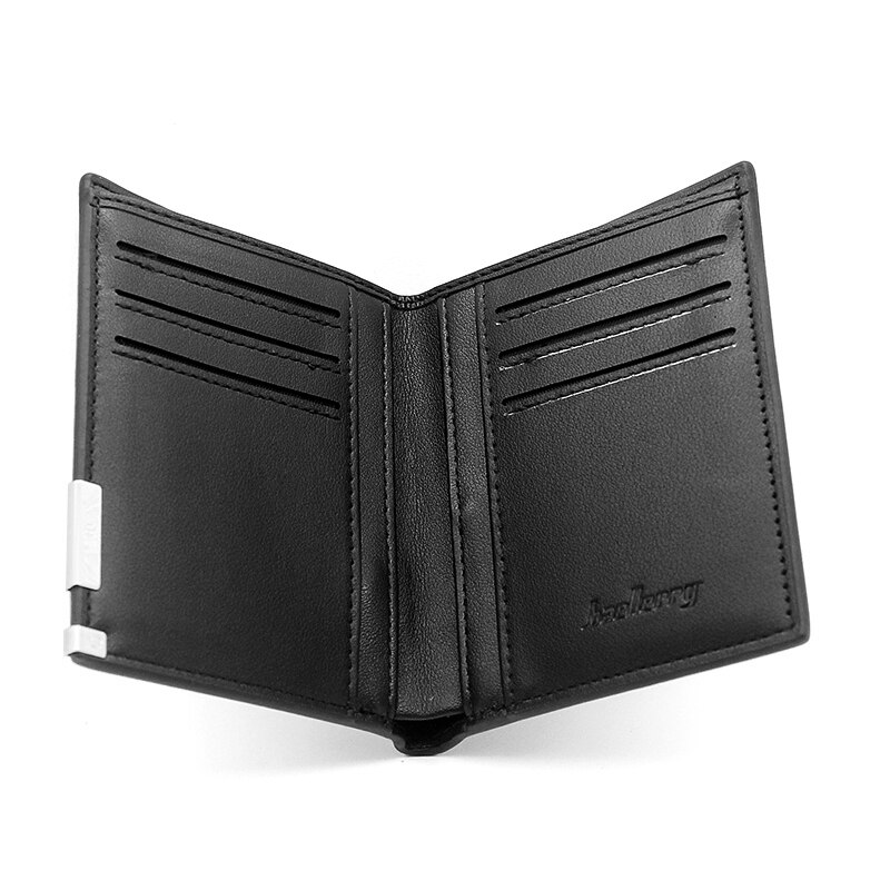 HP-portefeuille-en-cuir-Pu-noir-pour-hommes-porte-cartes-de-cr-dit-double-pli-avec