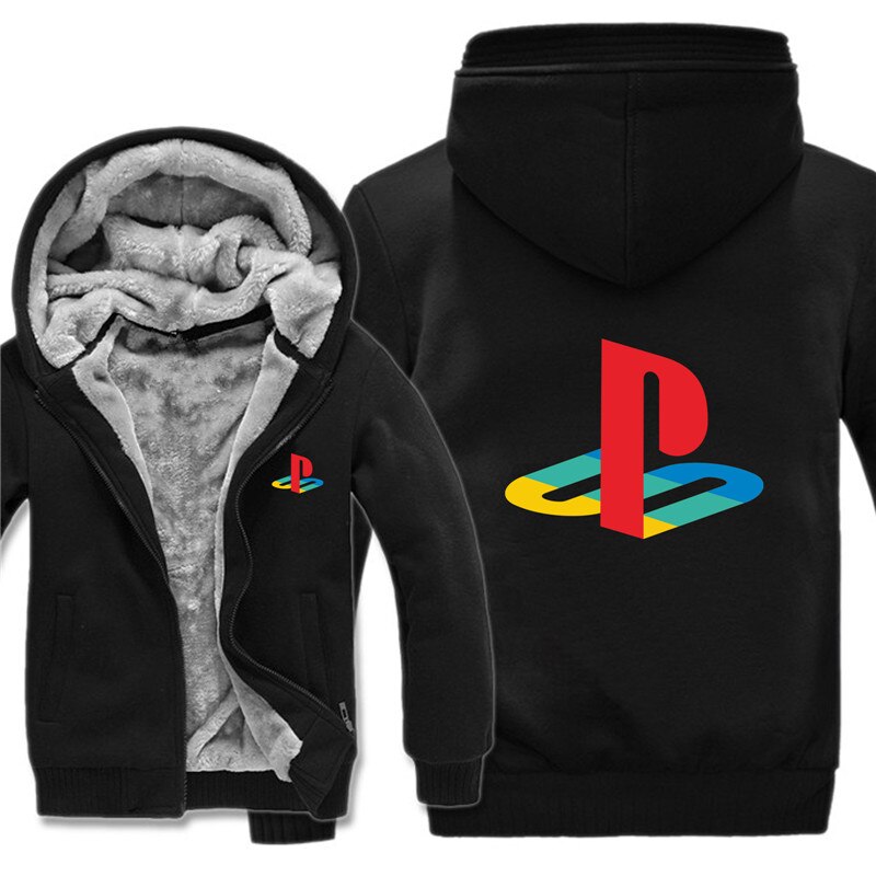PlayStation-sweat-shirt-capuche-avec-manches-Camouflage-et-fermeture-clair-pour-l-hiver