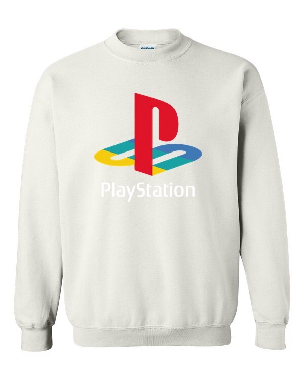 Sweat-capuche-avec-Logo-PlayStation-pour-hommes-avec-Console-de-jeu-PS4-la-maison-TV-Machine