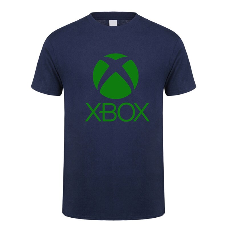 T-shirt-manches-courtes-pour-homme-estival-en-coton-avec-Logo-Xbox-jeu-vid-o-LH