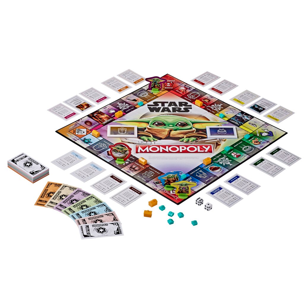 Hasbro-Gaming-monopole-b-b-Yoda-Mandalorian-jeu-de-soci-t-8-ans-et-livraison-gratuite