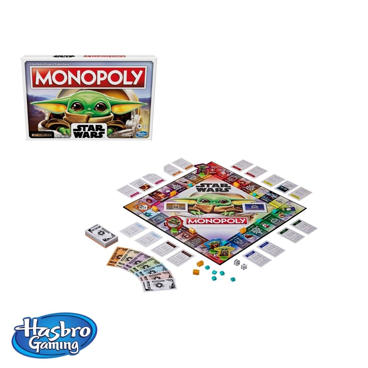 Hasbro-Gaming-monopole-b-b-Yoda-Mandalorian-jeu-de-soci-t-8-ans-et-livraison-gratuite