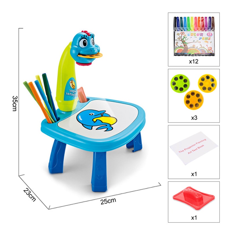 Dessin - Graphisme,Mini projecteur Led pour enfants,Table de