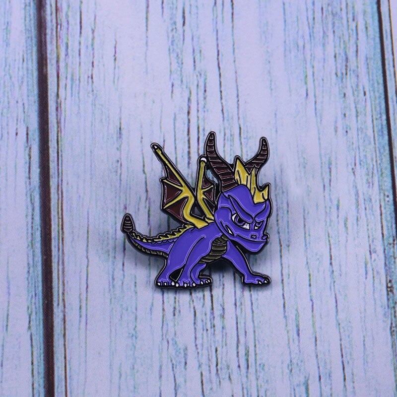 Spyro-broche-en-m-tal-et-mail-pour-veste-et-jean-accessoire-de-mode-bijoux