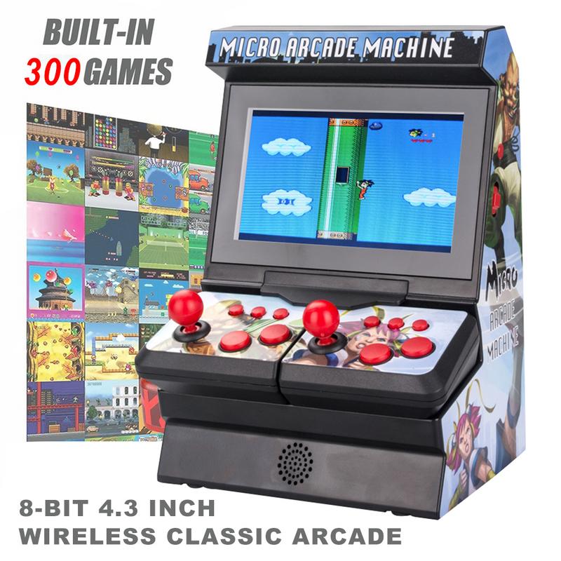 Mini-arcade-classique-sans-fil-8-bits-grand-cran-jouet-ducatif-pour-enfant-nouvelle-collection