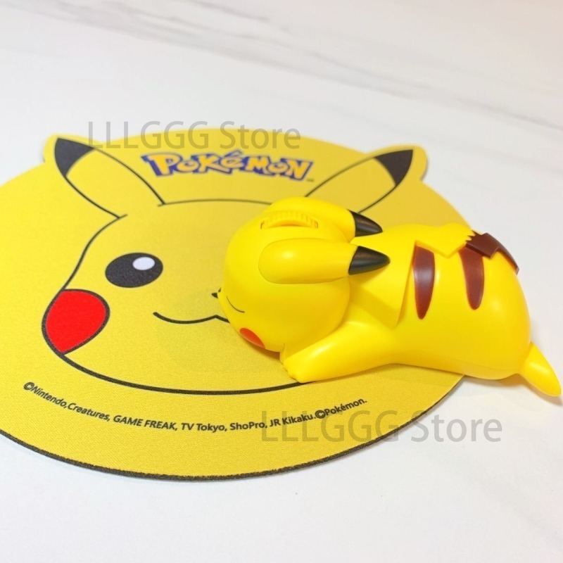 Souris-Bluetooth-sans-fil-Pokemon-Pikachu-souris-de-dessin-anim-portable-beurre-de-polym-res-cadeaux