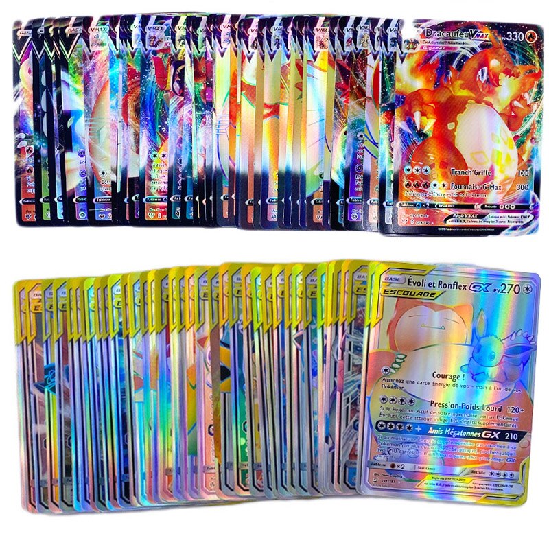 Cartes-Pokemon-Version-fran-aise-20-360-pi-ces-avec-360-V-VMAX-200-Gx-100