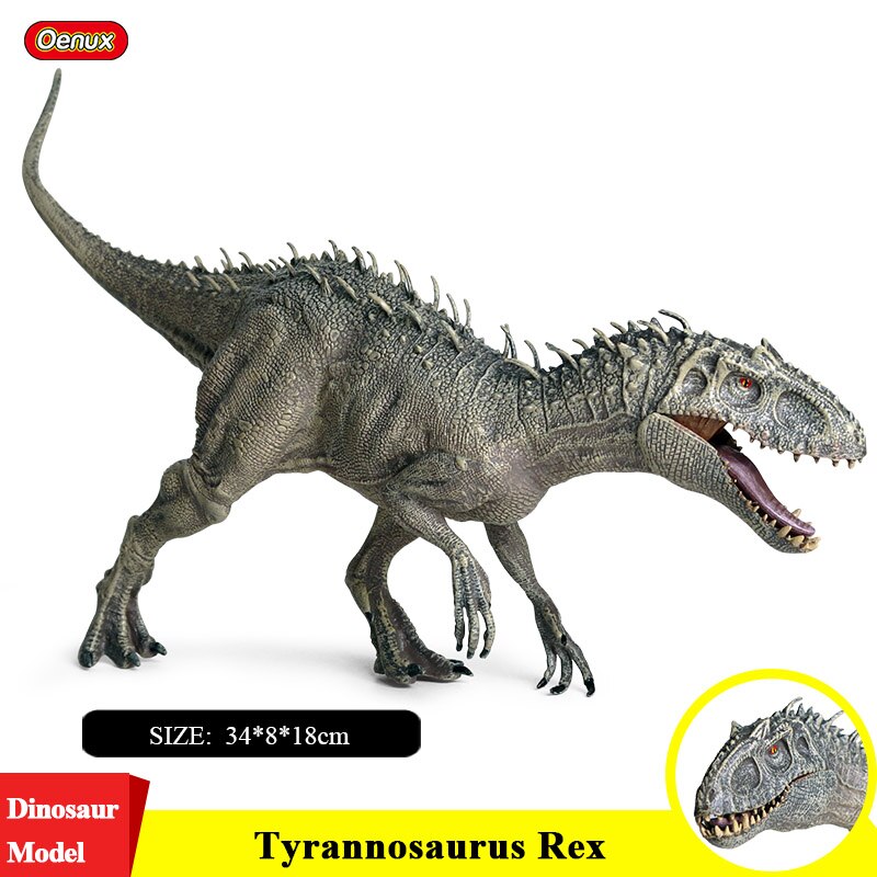 Oenux-Figurine-du-jurassique-Indominus-Rex-pour-enfants-jeu-mod-le-de-dinosaure-Tyrannosaure-taille-38x8x18cm