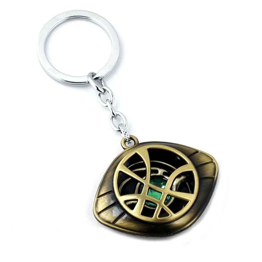 Porte-cl-avec-lunettes-Avengers-Doctor-Strange-collier-avec-pierres-de-temps-Infinity-pendentif-Figure-de