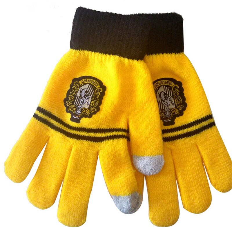 Harri-Potter-F-te-Drapeau-Fournitures-Coll-ge-Gryffondor-cran-Tactile-Gants-Serpentard-Hufflerpuff-Serdaigle-Enfant