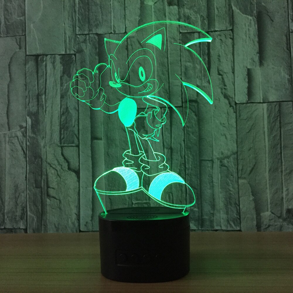 Lampe-LED-7-couleurs-changeantes-figurine-sonique-mod-le-3D-veilleuse-Action-d-coration-de-chambre