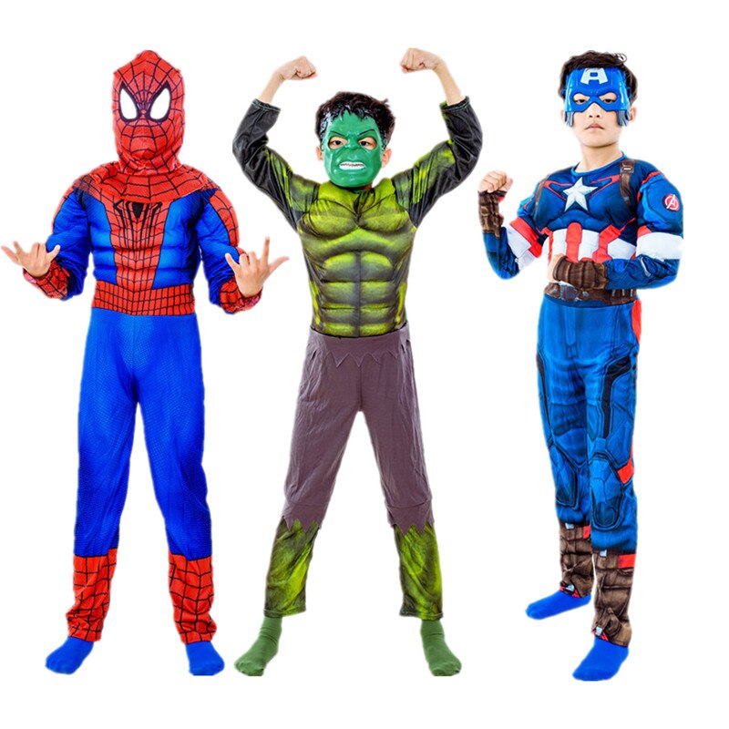 Costume-Cosplay-spiderman-Hulk-Iron-Man-Venom-pour-enfant-combinaison-de-super-h-ros-pour-gar