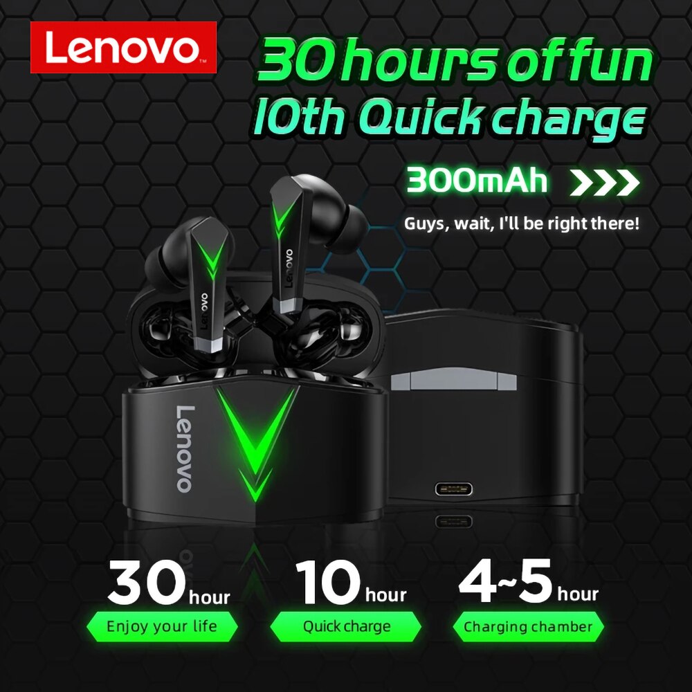 Lenovo-LP6-TWS-Gaming-ecouteurs-sans-fil-casque-bluetooth-5-0-sport-tanche-casque-dans-l