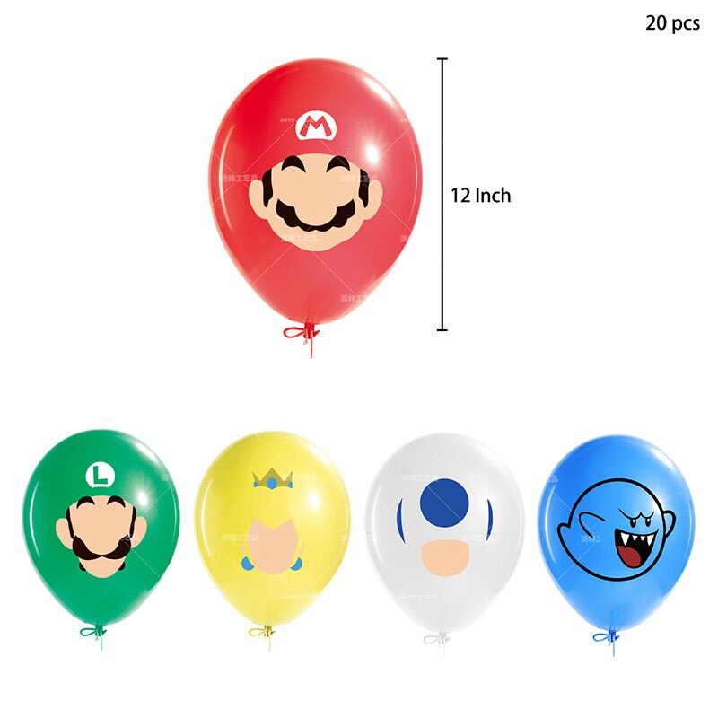8-20-pi-ces-Mario-ballons-ensemble-12-pouces-Latex-ballon-Globos-pour-enfants-anniversaire-b
