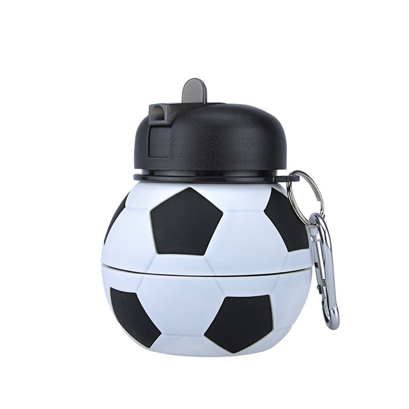 Football-Football-Silicone-bouteille-d-eau-avec-paille-pliable-pliable-voyage-non-toxique-bouteilles-innovant-Camping