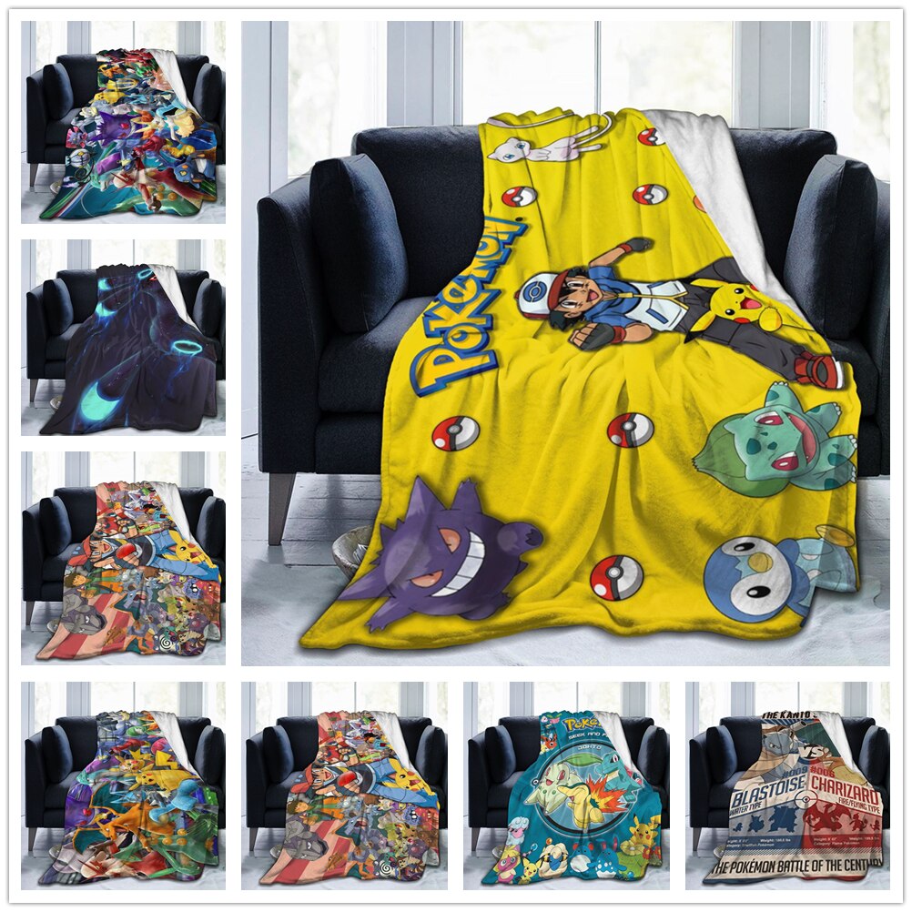 Couverture-Pikachues-3D-en-flanelle-linge-de-lit-doux-et-confortable-couvre-lit-canap-cadeau-toutes