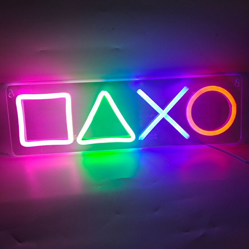 Neon PlayStation  Néon, Boutique en ligne, Chambre gamer
