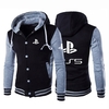 Vestes-imprim-es-PlayStation-pour-hommes-sweat-shirt-en-coton-uniforme-capuche-Design-manteau-de-Baseball