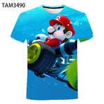 T-Shirt-de-sport-pour-hommes-et-femmes-impression-3D-Mario-Kart-Tour-personnalit-Cool-Style