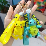 Porte-cl-s-de-voiture-avec-personnages-de-dessin-anim-pok-mon-authentique-jouet-Pikachu-Psyduck