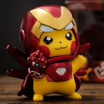 Figurine-Pokemon-Iron-Man-2-en-1-Pikachu-Cosplay-Eevee-Kits-de-Garage-poup-es-Anime