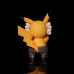 TAKARA-TOMY-figurine-Pokemon-pikachu-Tide-mod-le-KAW-jaune-noir-gris-d-coration-de-voiture