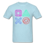 T-shirt-avec-contr-leur-de-Station-de-jeu-XBOX-Play-illusion-d-optique-arc-en