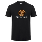 T-shirt-manches-courtes-pour-homme-estival-et-d-contract-en-coton-Dreamcast-Sega-Streetwear-LH