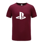 T-shirt-manches-courtes-homme-Streetwear-Hip-Hop-avec-Logo-PS-japonais-jeu-de-Xbox-playstation