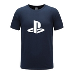 T-shirt-manches-courtes-homme-Streetwear-Hip-Hop-avec-Logo-PS-japonais-jeu-de-Xbox-playstation