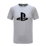 T-shirt-manches-courtes-homme-Streetwear-Hip-Hop-avec-Logo-PS-japonais-jeu-de-Xbox-playstation
