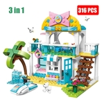 Blocs-de-construction-pour-filles-princesse-moderne-plage-paradis-soleil-maison-ch-teau-parc-aquatique-poup