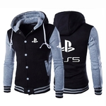 Vestes-imprim-es-PlayStation-pour-hommes-sweat-shirt-en-coton-uniforme-capuche-Design-manteau-de-Baseball