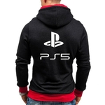 Sweat-shirt-capuche-avec-fermeture-clair-et-col-pour-homme-impression-PlayStation-printemps-2021