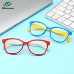 Lunettes-rondes-Anti-lumi-re-bleue-pour-enfants-gar-ons-et-filles-cadre-optique-d-ordinateur