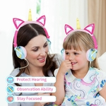 couteurs-licorne-originaux-pour-enfants-oreillettes-LED-clignotantes-pliables-filaires-musique-casque-de-jeu-oreilles