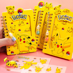 Carnet-de-notes-Pok-mon-Pikachu-cahier-bobine-dessin-anim-anime-bloc-notes-tudiant-journal-intime