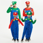 Costume-Cosplay-Super-Mario-plombier-Luigi-combinaisons-barbe-chapeau-pour-enfants-et-adultes-jupe-de-f