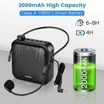 Portable-Amplificateur-de-Voix-M-gaphone-Mini-Haut-Parleur-Avec-Microphone-Rechargeable-Ultra-L-ger-Haut