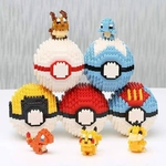 Boule-de-Pokemon-petits-blocs-de-Construction-Pikachu-cureuil-Flareon-Lapras-figurines-jouets-de-Construction