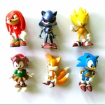 Figurines-Sonic-6-pi-ces-ensemble-6-7cm-jouet-en-Pvc-queue-d-ombre-jouets-pour