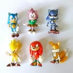 Figurines-Sonic-6-pi-ces-ensemble-6-7cm-jouet-en-Pvc-queue-d-ombre-jouets-pour