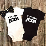 DERMSPE-body-imprim-Futur-Jedi-pour-b-b-s-maillot-une-pi-ce-manches-courtes-noir