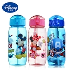 Disney-enfants-bouteilles-d-eau-Mickey-Minnie-Mouse-dessin-anim-tasses-avec-paille-capitaine-am-rique